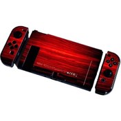 Resim Jzcat Nintendo Switch Bölünmüş Kılıf Oyun Teması Renkli Kılıf Sert Kılıf-a138 