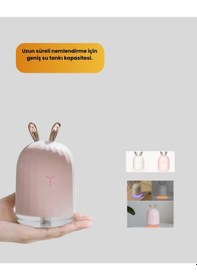 Resim Bfs 200 Ml Tavşan Kulaklı Ultrasonik Hava Nemlendirici Ve Gece Lambası 