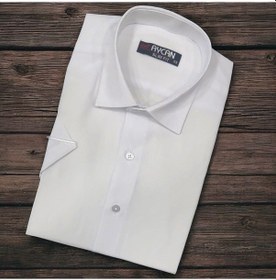 Resim Linen Keten Klasik %100 Cotton Kısa Kollu Terletmeyen Slim-fit Beyaz Gömlek Regular Kalıp -10220 Beyaz 