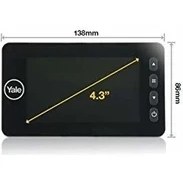 Resim Yale 5800 LCD Ekranlı Dijital Kapı Dürbünü 