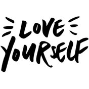 Resim habune Love Yourself Sticker 20 X 12 Cm 