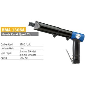 Resim Habib Makina BEMATO BMA 1306A Havalı Raspa (Boya Sökücü) Keski İğneli Tip 