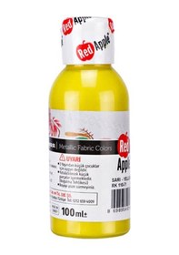 Resim Red Apple Metalik Kumaş Boyası 100 Ml Sarı 