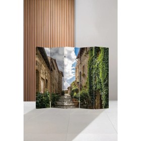 Resim Artavessa Dekoratif 5 Kanatlı Dijital Baskılı Kanvas Paravan - Seperatör - 200X180 cm - Model 8 
