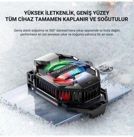 Resim Coofbe Dijital Göstergeli -3 Derece Soğutmalı Telefon Soğutucu Radyatör 3 Mod Tüm Telefonlara Uyumlu 