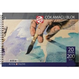 Resim Talens Çok Amaçlı Blok Spiralli 200G A3 20 Yaprak 
