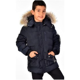 Resim Benitto Kids Erkek Çocuk Natürel Kürklü Mont 51254-lacivert Lacivert 