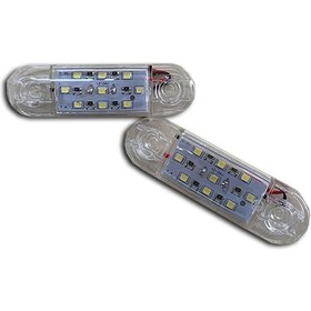 Resim Parmak Led Beyaz 9 Ledli Yan Lamba Side Marker K2 202 