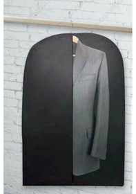 Resim 2 Adet Kullanışlı Takım Elbise Kılıfı 100x63 Cm 0096 Siyah 