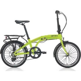 Resim Carraro Flexı 106 Katlanır Bisiklet 320h V 20 Jant 6 Vites Lime Yeşil Siyah Kırmızı Çok Renkli 