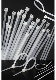 Resim Kablo Bağı 100 Adet Cırt Kelepçe-nylon66 3.6 X 300mm- Beyaz 