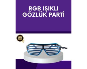 Resim LED Işıklı Parti Gözlüğü Renkli Eğlence Aksesuarı 