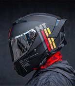Resim MT Thunder 4 SV MIL A11 MAT BLACK ŞEFFAF VİZÖRLÜ KASK 