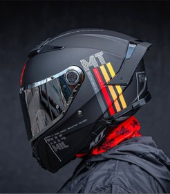 Resim MT Thunder 4 SV MIL A11 MAT BLACK ŞEFFAF VİZÖRLÜ KASK 