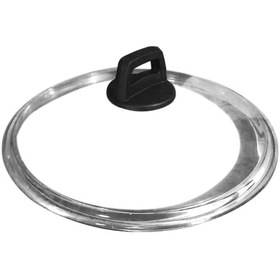 Resim 20 cm Pyrex Cam Kapak Bakalit Soft Siyah Tepeli 