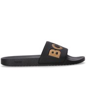 Resim BOSS Erkek Büyük Logo Detaylı Üst Yüzey Rahat ve Düz Tabanlı Siyah-Gold Sneaker 50536835-007 