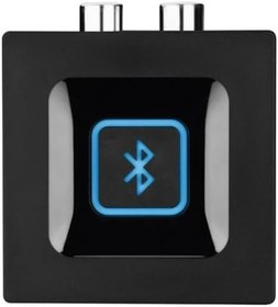 Resim Logitech Kablosuz Bluetooth Adaptör, PC/Mac/Akıllı Telefon/Tablet/AV Alıcısı için Bluetooth Adaptörü, Tek Tuşla Kolay Eşleştirme, Çoklu Erişim Özelliği, 3,5 mm Ses ve RCA Çıkışları, Siyah/Mavi 
