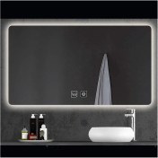 Resim Dnr-Mirror75x105 Cm Buğu Yapmayan Dokunmatik Beyaz Ledli Dikdörtgen Banyo Aynası 