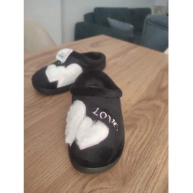 Resim Gezer Kadın Peluş Ev Terliği - Yumuşak Tabanlı Sıcak Tüylü Panduf 