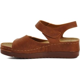 Resim Aryan Ayakmod 07-109 Rr Taba Kadın Dolgu Topuk Sandalet 