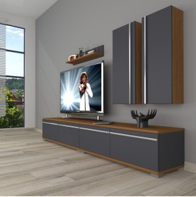 Resim Decoraktiv Eko 5220t Mdf Tv Ünitesi Tv Sehpası - Ceviz - Antrasit 