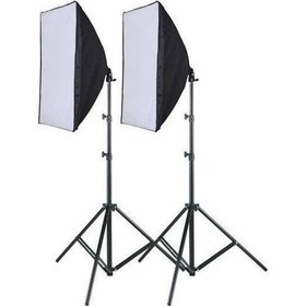 Resim Fancier Softbox 50X70cm Tek Duyulu 2 Li Sürekli ışık kit 85w 