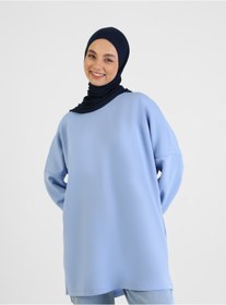 Resim TUVA Viskon Jersey Hazır Türban- Lacivert - 