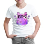 Resim Lord T-Shirt Bts - Logo 3 Beyaz Çocuk Tshirt 