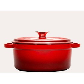 Resim Demir Döküm Derin Tencere 20 Cm Yeşil 