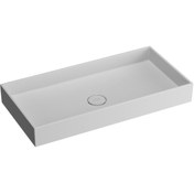 Resim VitrA Memoria M58000001000 Dikdörtgen Çanak Lavabo - 80cm - Beyaz 