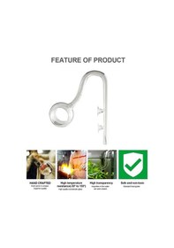 Resim Besthome1 17mm Akvaryum Filtre Çıkış Borusu - Yüksek Borosilikat Cam - Orta Akış - Deniz Bitkileri İçin Ideal Su Kalitesi Korum 