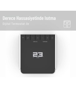 Resim Sam Wifi Fanlı Isıtıcı, Ptc Seramik Isıtıcı, Termostat, 4 Güç Seviyesi, Enerji Tasarruflu, Sessiz 