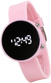 Resim Pudra Pembe Led Büyük Kız Çocuk Kol Saati ST-304040 