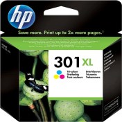 Resim Hp CH564EE 301XL 3 Renk Mürekkep Kartuş 330 Sayfa Yüksek Kapasite (DESKJET1000 2000 3000 1510) 