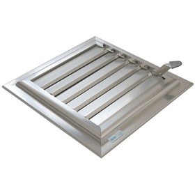 Resim Alüminyum Gri Eloksallı Özel Ölçü Menfez 