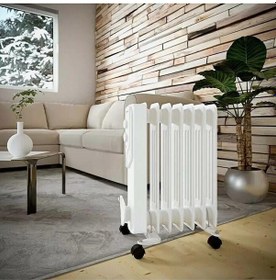 Resim Express Reyon Voltomat Termostatlı 1500 W 7 Dilim Yağlı Radyatör Beyaz Isıtıcı 