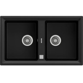 Resim Teka STONE 90 B-TG CARBON Ankastre Kumanda Sifonlu Granit Eviye Karbon 90 cm 115260008 