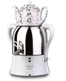 Resim Depa Çaykolik Beyaz Elektirikli Semaver 