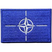 Resim Ex Patch Nato Bayrağı Nakış Peç Patch 8 X 5 Cm 