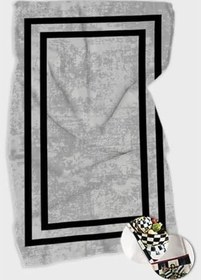 Resim Gri Çerçeveli Fırın Mutfak Havlusu 30X50Cm 