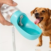 Resim Kediler & Köpekler için 1 Adet Plastik Su Dispenseri - Dökülme Önleyici Tasarım, Ergonomik Saplı ve Pil Gerektirmeyen Taşınabilir Dış Mekan Su Şişesi - Yürüyüş, Kampçılık, Araba Yolculukları İçin Dayanıklı Seyahat Su Kabı, Sağlam Yapılı Taşınabilir Köpek Su Şişesi 