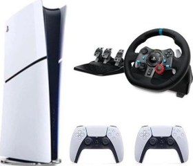 Resim Playstation 5 Slim Dijital Edition+ 2. Dualsense + G29 Driving Force Yarış Direksiyonu 