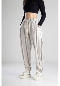 Resim Cocopelli Hazer Keten Jogger Pantolon Coc2140 Krem 
