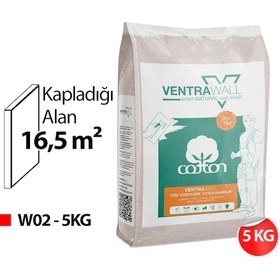 Resim Ventrawall - Beyaz Duvar Boyası Ve Pamuk Sıva - W02 - 5 Kg 