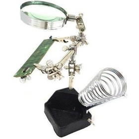 Resim Powermaster Mg-16130 Masa Üstü Mini Büyüteç Pcb Tutucu 