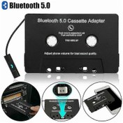 Resim Araba Ses Bluetooth Kaset Adaptörü, Stereo İçin Bluetooth 5.0 İle Kablosuz Banttan Aux Alıcısına 