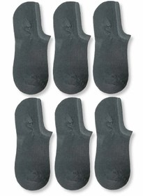 Resim çorapmanya Kadın Füme Bambu Görünmez (sneaker) Spor Ayakkabı Çorabı 