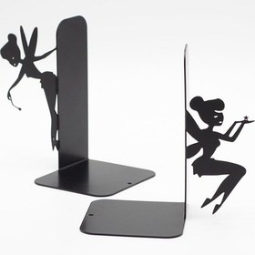 Resim Kitap Tutucu Perili Metal Kitap Tutucu Dekoratif Metal Kitap Tutucu 2 Li Kitap Tutucu Siyah 