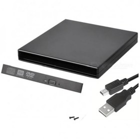Resim Koodmax 9.5mm Harici DVD RW Kasası - SATA DVD Sürücü USB Dönüştürücü Kasa (Boş Kasa - Ön Kapak Dahil) 