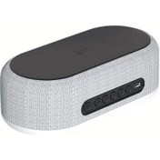 Resim Turcoshop11 Siyah Kablosuz Şarj Cihazı Hızlı Şarj Alarmlı Saat Termometre Gece Lambası İphone Uyumlu 16 15 14 13 12 